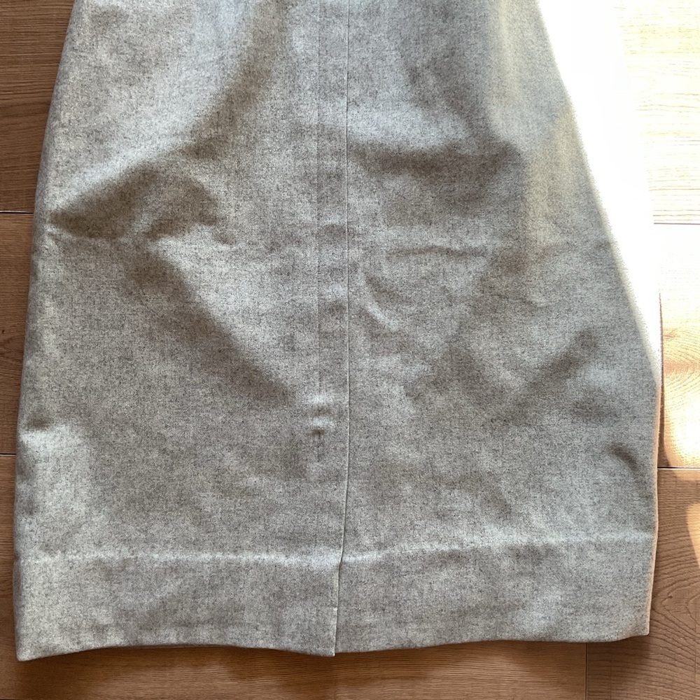 Vintage David Benjamin 100% Wool Gray Pencil Skirt 2 4 High Waisted - Picture 3 of 7